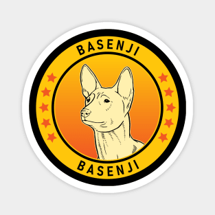 Basenji Dog Portrait Magnet